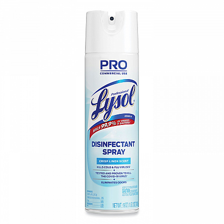 Disinfectant Spray, Crisp Linen Scent, 19 oz Aerosol Spray (74828EA)