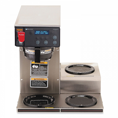 Axiom 15-3 12-Cup Low Profile Automatic Coffee Brewer, Gray/Stainless Steel (387000002)