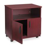 Safco Laminate Machine Stand w/Open Compartment, 28w x 19.75d x 30.5h, Mahogany (1850MH)