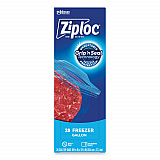 Zipper Freezer Bags, 1 gal, 9.6" x 12.1", Clear, 28 Bags/Box, 9 Boxes/Carton (314445)