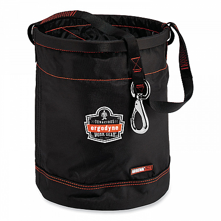 Arsenal 5970 Swiveling Hook Nylon Hoist Bucket, 100 lb, Black (14970)