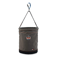 Arsenal 5945 Extra-Large Swiveling Carabiner Canvas Hoist Bucket, 150 lb, Gray (14945)