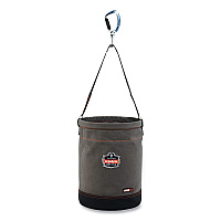 Arsenal 5940 Swiveling Carabiner Canvas Hoist Bucket, 150 lb, Gray (14940)