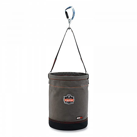 Arsenal 5940 Swiveling Carabiner Canvas Hoist Bucket, 150 lb, Gray (14940)