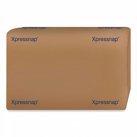 Xpressnap Interfold Dispenser Napkins, 1-Ply, Bag-Pack, 13 x 8.5, Natural, 500/Pack, 12 Packs/Carton (DX906E)