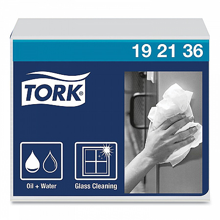 Heavy-Duty Paper Wiper 1/4 Fold, 1-Ply, 12.5 x 13, White, 56/Pack, 16 Packs/Carton (192136)