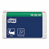 Small Pack Foodservice Cloth, 1-Ply, 11.75 x 14.75, Unscented, White/Red Stripe, 50/Poly Pack, 4 Packs/Carton (192291)
