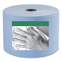 Heavy-Duty Paper Wiper, 1-Ply, 11.1" x 800 ft, Blue (450304)