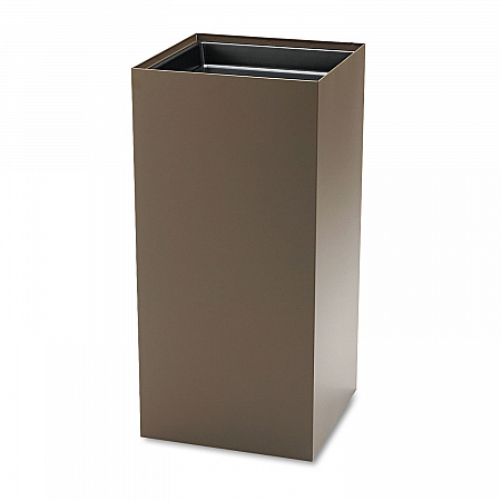 Public Square Recycling Receptacles, 31 gal, Steel, Brown (2982BR)