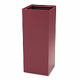 Public Square Recycling Receptacles, Can Recycling, 37 gal, Steel, Burgundy (2983BG)