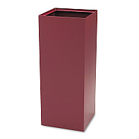 Public Square Recycling Receptacles, Can Recycling, 37 gal, Steel, Burgundy (2983BG)
