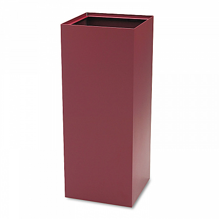 Public Square Recycling Receptacles, Can Recycling, 37 gal, Steel, Burgundy (2983BG)