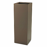 Public Square Recycling Receptacles, Paper Recycling, 42 gal, Steel, Brown (2984BR)