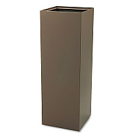 Public Square Recycling Receptacles, Paper Recycling, 42 gal, Steel, Brown (2984BR)