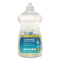 Dishmate Manual Dish Liquid, Unscented, 25 oz Bottle (PL97216EA)