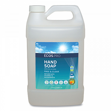 Liquid Hand Soap, Free and Clear Scent, 1 gal (PL966304EA)