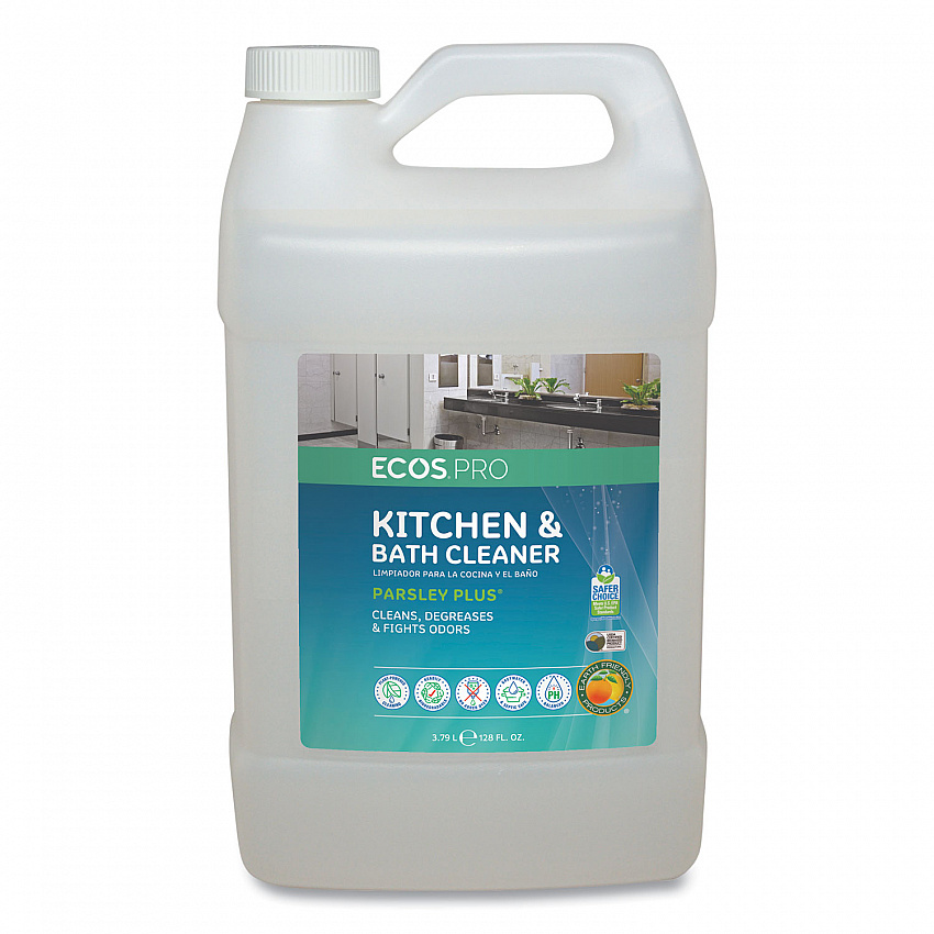 Parsley Plus All-Purpose Kitchen and Bathroom Cleaner, Herbal Scent, 1 gal Bottle (PL974604EA)