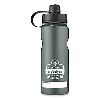 Chill-Its 5151 Plastic Wide Mouth Water Bottle, 34 oz, Black (13152)