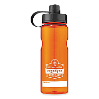 Chill-Its 5151 Plastic Wide Mouth Water Bottle, 34 oz, Orange (13151)
