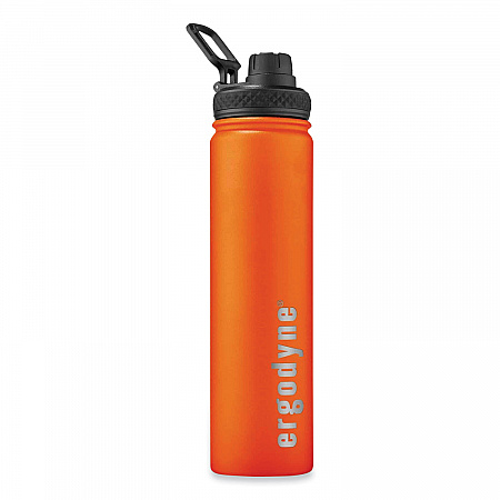 Chill-Its 5152 Insulated Stainless Steel Water Bottle, 25 oz, Metal, Orange (13166)