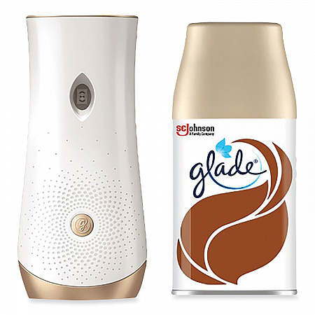 Automatic Spray Starter Kit, Spray Unit and Refill, White/Gold, Cashmere Woods (343258)