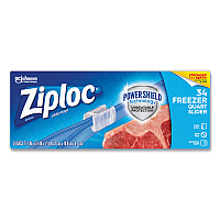 Slider Freezer Bags, 32 oz, 5.88" x 1.88" x 7.88", Clear, 34/Box (316486)