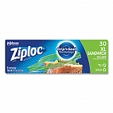 Sandwich Seal Top Bags, XL Sandwich, 8" x 7", Clear, 30/Box (315880)