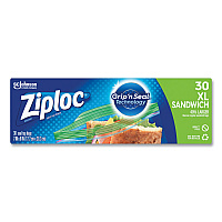 Sandwich Seal Top Bags, XL Sandwich, 8" x 7", Clear, 30/Box (315880)