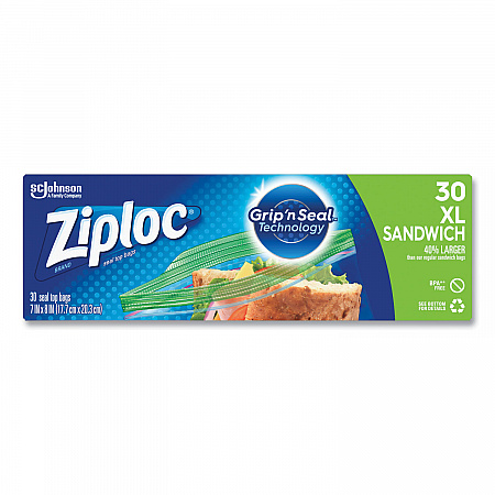 Sandwich Seal Top Bags, XL Sandwich, 8