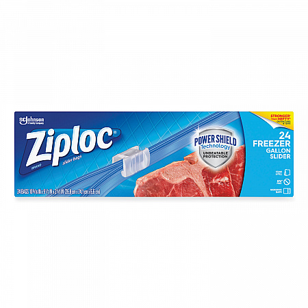 Slider Freezer Bags, 1 gal, 9.5