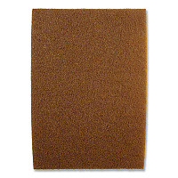 Clean and Shine Pad, 20 x 14, Brown/Yellow, 5/Carton (09555)