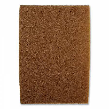 Clean and Shine Pad, 20 x 14, Brown/Yellow, 5/Carton (09555)