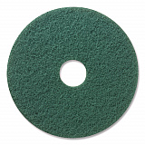 Niagara Green Scrubbing Pad, 17" Diameter, Green, 5/Carton (35030)
