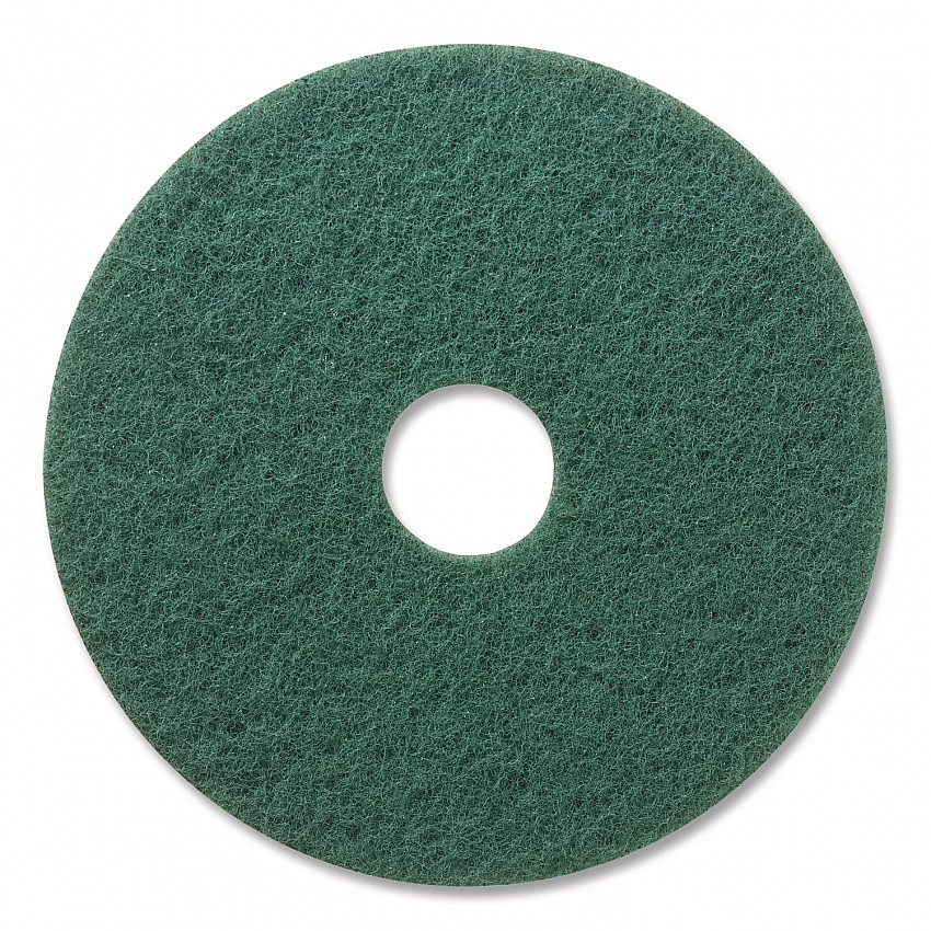 Niagara Green Scrubbing Pad, 17" Diameter, Green, 5/Carton (35030)
