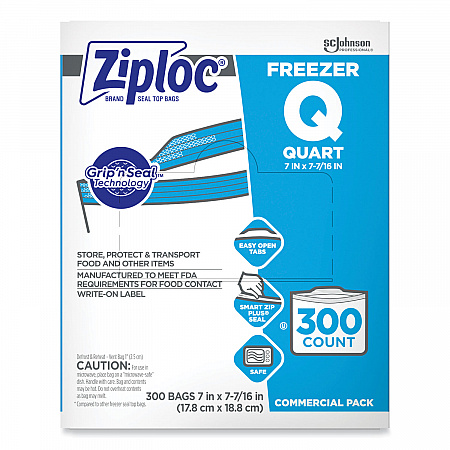 Zipper Freezer Bags, 32 oz, 7