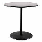 Cafe Table, 36" Diameter x 42h, Round Top/Base, Gray Nebula Top, Black Base (CT13636RB1GY)