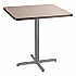 Cafe Table, 36w x 36d x 36h, Square Top/X-Base, Gray Nebula Top, Gray Base (CG33636XC1GY)