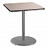 Cafe Table, 36w x 36d x 42h, Square Top/Round Base, Gray Nebula Top, Gray Base (CG33636RB1GY)