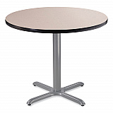 Cafe Table, 36" Diameter x 30h, Round Top/X-Base, Gray Nebula Top, Gray Base (CG13636XD1GY)