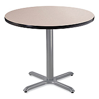 Cafe Table, 36" Diameter x 30h, Round Top/X-Base, Gray Nebula Top, Gray Base (CG13636XD1GY)