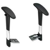 Safco Adjustable T-Pad Arms for Metro Series Extended-Height Chairs, Black/Chrome (3495BL)
