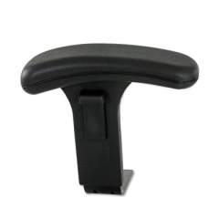 Height Adjustable T-Pad Arms for Safco Uber Big and Tall Chairs, Black (3496BL)