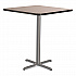 Cafe Table, 36w x 36d x 42h, Square Top/X-Base, Gray Nebula Top, Gray Base (CG33636XB1GY)