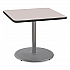 Cafe Table, 36w x 36d x 30h, Square Top/Round Base, Gray Nebula Top, Gray Base (CG33636RD1GY)