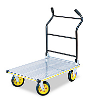 Stow-Away Platform Truck, 1,000 lb Capacity, 24 x 39 x 40, Aluminum/Black (4053NC)