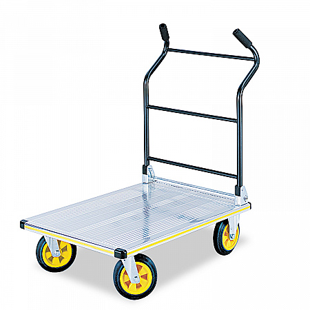 Stow-Away Platform Truck, 1,000 lb Capacity, 24 x 39 x 40, Aluminum/Black (4053NC)