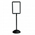 WriteWay Two-Sided Dry Erase Standing Message Sign, White 14.25