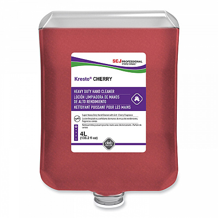 Kresto Cherry Heavy Duty Hand Cleaner Refill, Cherry Scent, 4 L, 4/Carton (KCH4LTR)