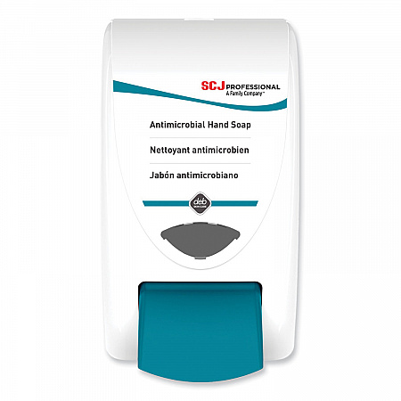 Cleanse AntiBac Dispenser, 2 L, 6.3 x 5.4 x 11.3, White/Aqua, 8/Carton (ANT2LDP)