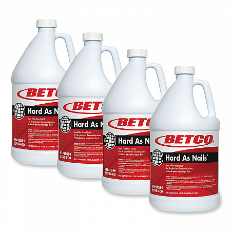 Hard As Nails Floor Finish, 1 gal Bottle, 4/Carton (6590400)